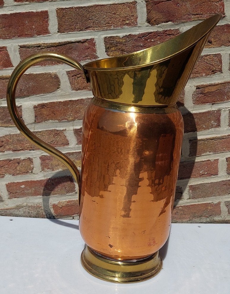 Vintage Koperen Schenkkan / Kruik Interieur & Haard 70 cm, Ophalen, Koper