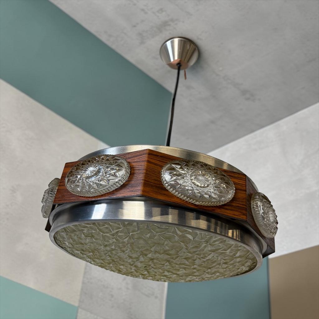 Vintage space age UFO luster / hanglamp jaren 70, Antiek en Kunst, Antiek | Verlichting, Ophalen