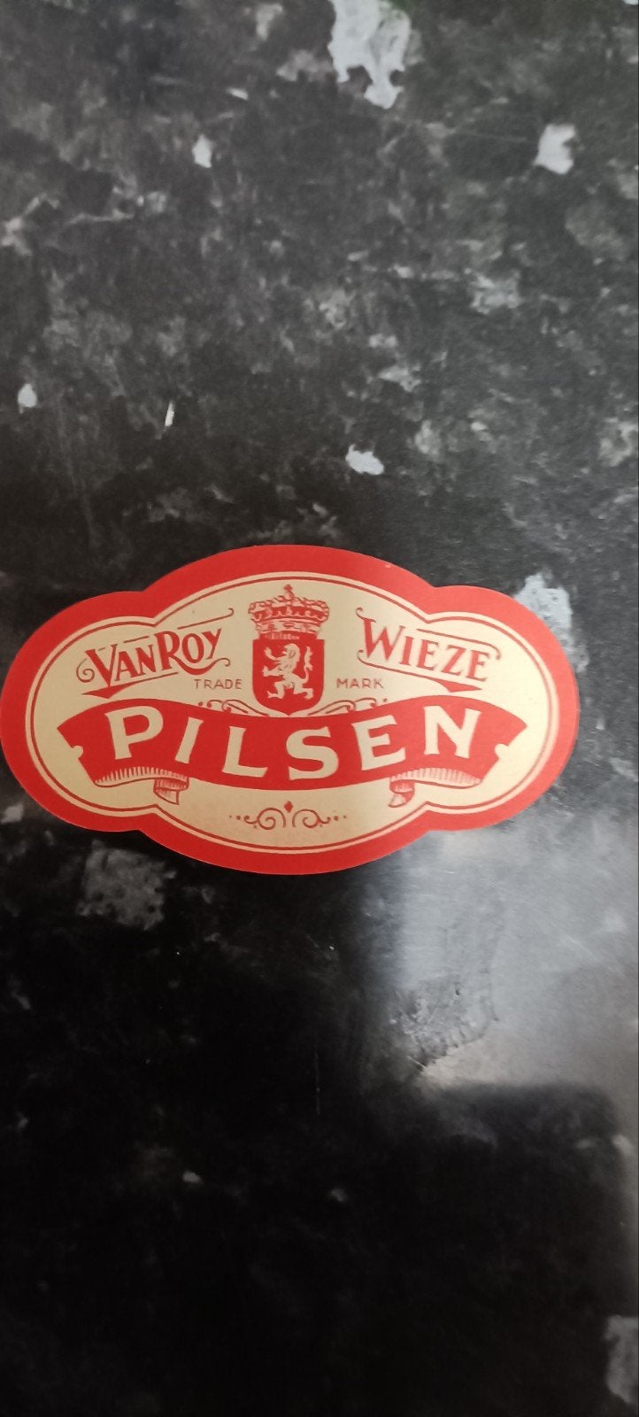 oud bieretiket pilsen oude br Van Roy Wieze, Enlèvement ou Envoi