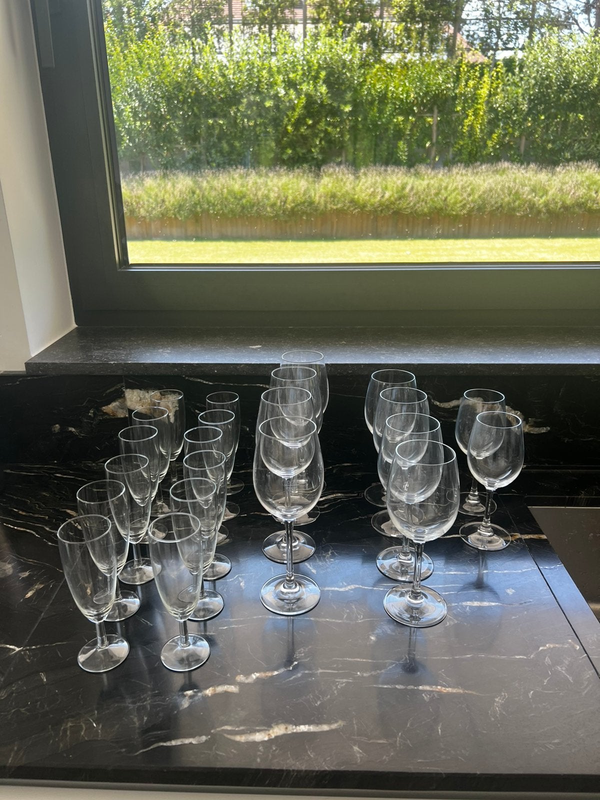 Verres à pied, Maison & Meubles, Verre ou Verres, Comme neuf, Verre, Enlèvement