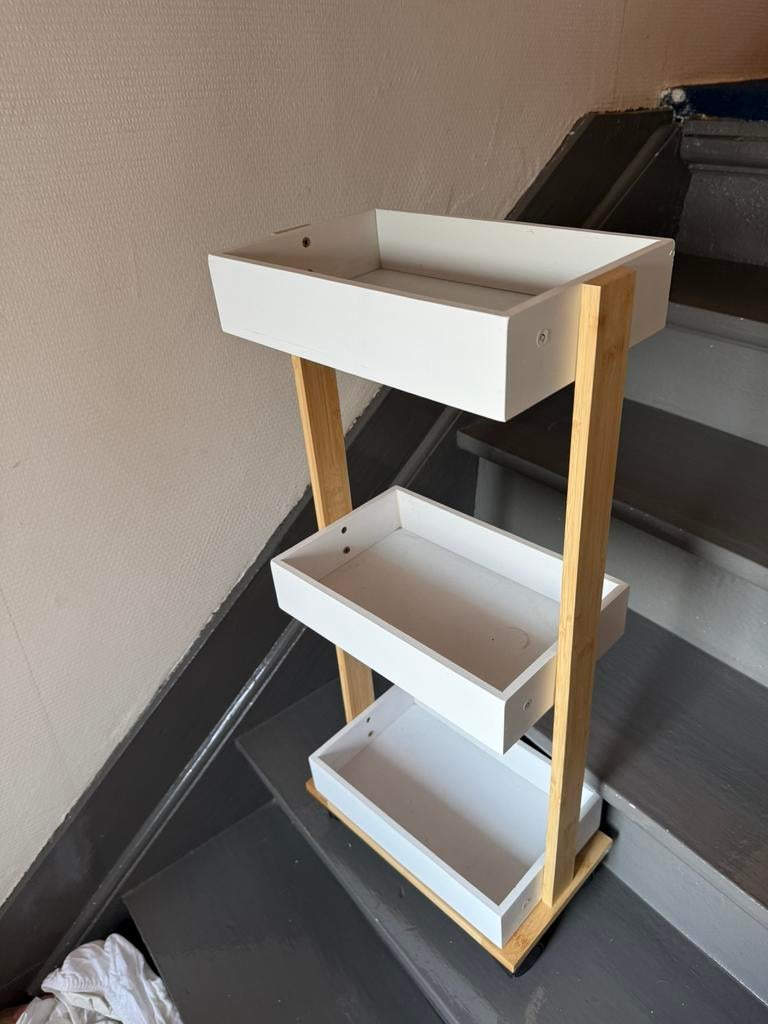 Opbergkarretje, Huis en Inrichting, Woonaccessoires | Wandplanken en Boekenplanken, Ophalen, Zo goed als nieuw