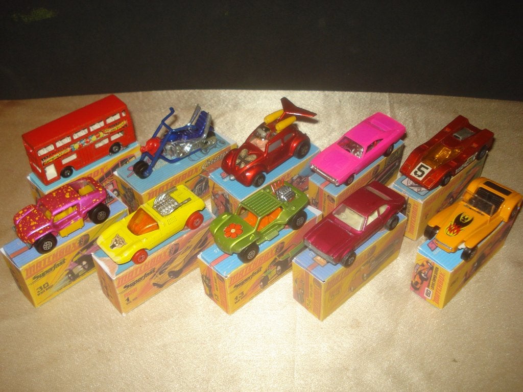 MATCHBOX Superfast Lot 6 de 10 Voitures + Boîtes Reproduites, Enlèvement ou Envoi, Comme neuf, Voiture