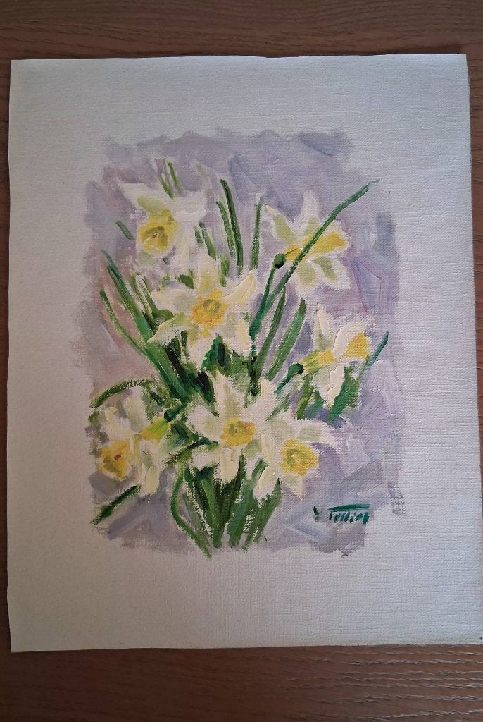 Peinture sur toile Yvonne TELLIER, Enlèvement ou Envoi, Toile