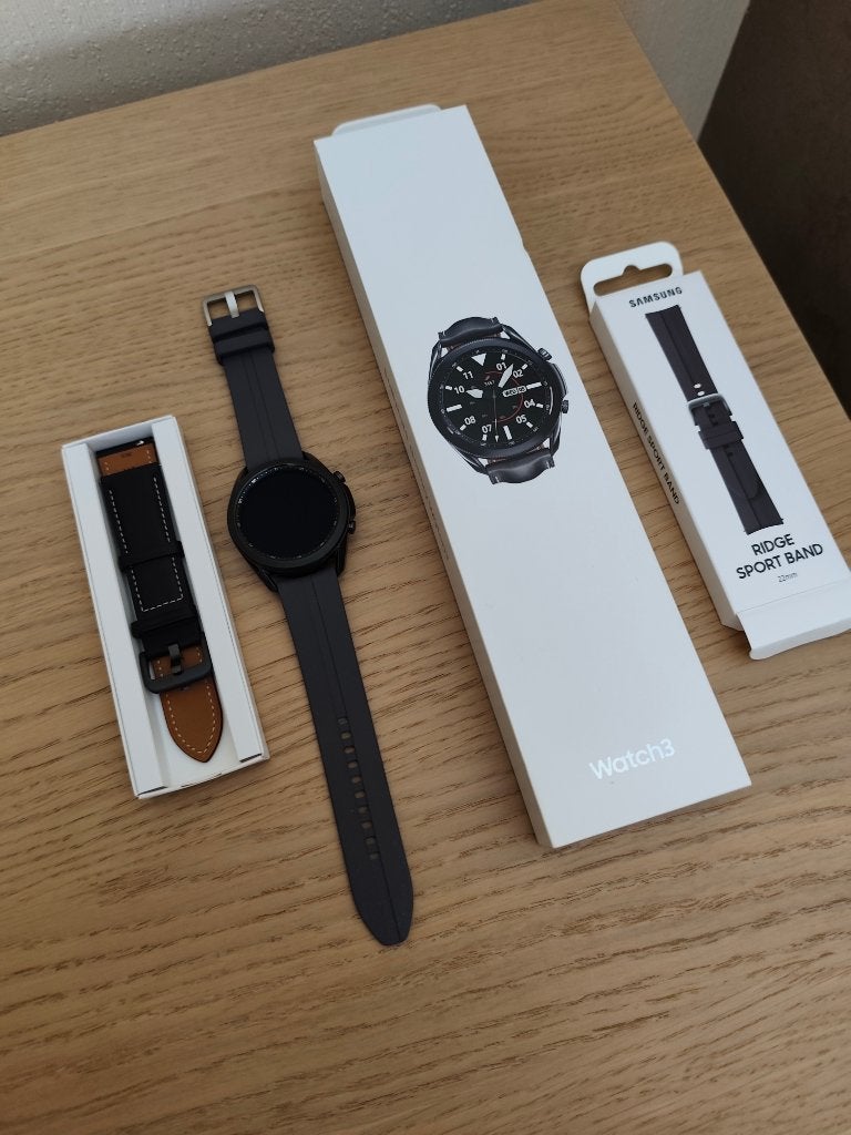 Samsung Galaxy Watch 3 45 mm gloednieuw, Handtassen en Accessoires, Ophalen, IOS, Nieuw, Waterdicht