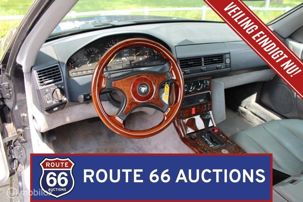 Mercedes-Benz 300 SL | 1991 | Route 66 Auctions, Auto's, Zwart, Mercedes-Benz, Bedrijf, Handgeschakeld