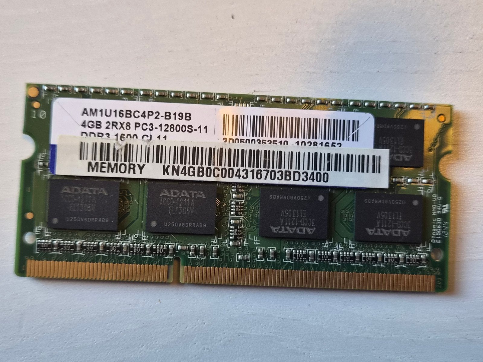 Ram ADATA 4GO ddr3, Ophalen of Verzenden, Gebruikt, DDR3, 4 GB