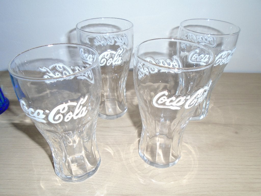cola glazen, Verzamelen, Ophalen, Gebruikt, Frisdrankglas
