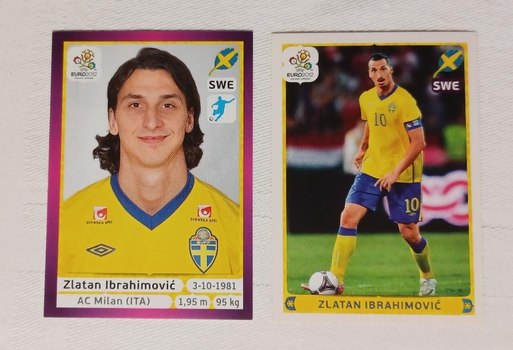 Autocollants Ibrahimović - Euro 2012 (version allemande), Enlèvement ou Envoi, Comme neuf, Plusieurs autocollants