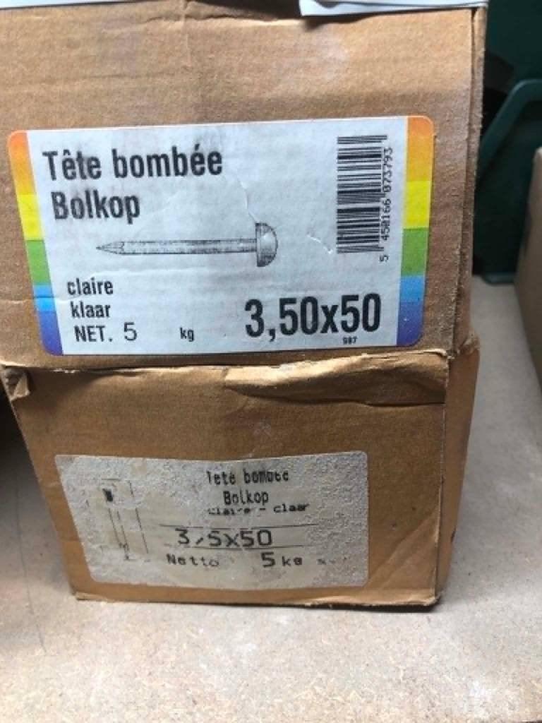 Spijkers 3.5x50; 10kg, Ophalen, Zo goed als nieuw, IJzer