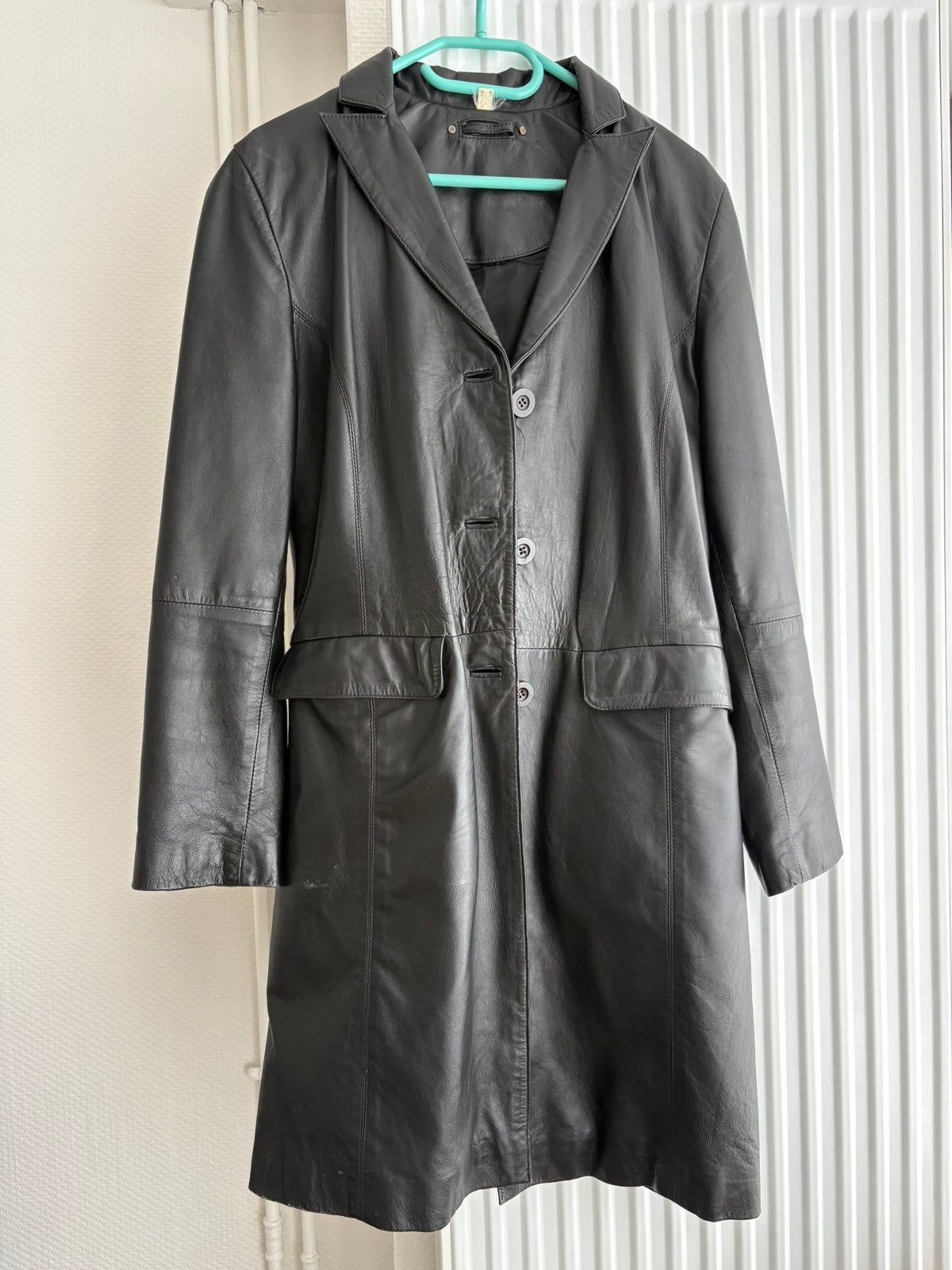 Veste en cuir pour femme, Enlèvement, Porté, Taille 36 (S), Noir