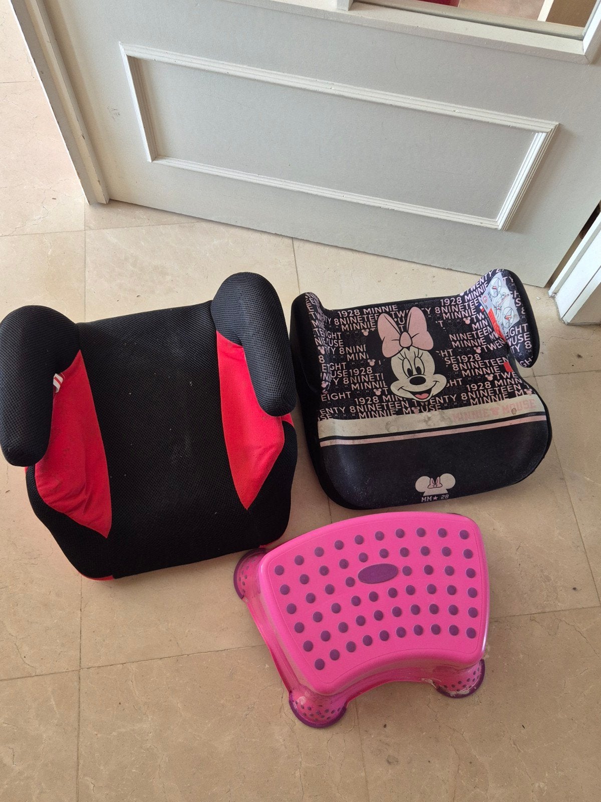 2 sièges d'enfant et un tabouret, Enlèvement, Utilisé