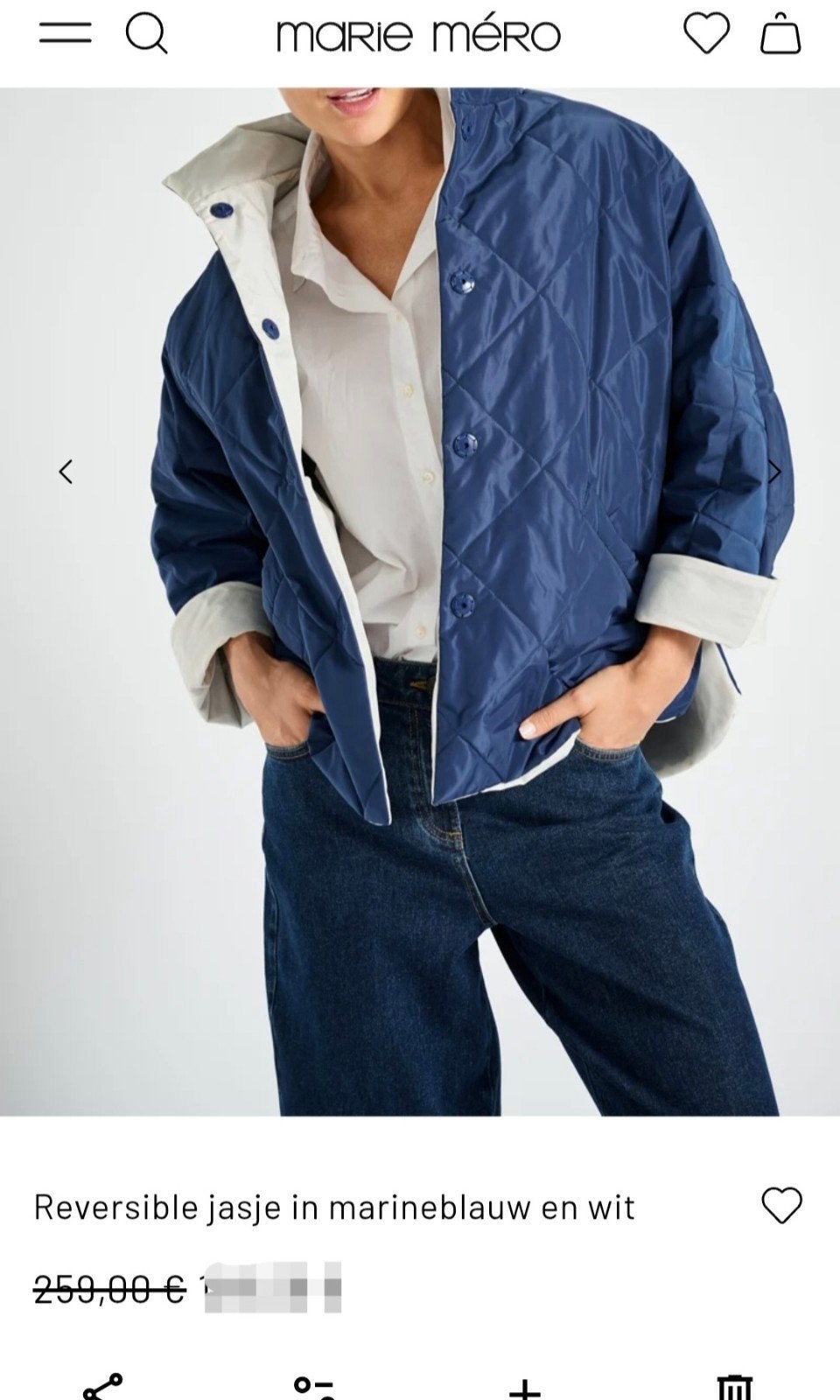 MARIE MERO     (NOUVEAU 259€), Vêtements | Femmes, Vestes | Hiver, Enlèvement ou Envoi, Taille 38/40 (M)