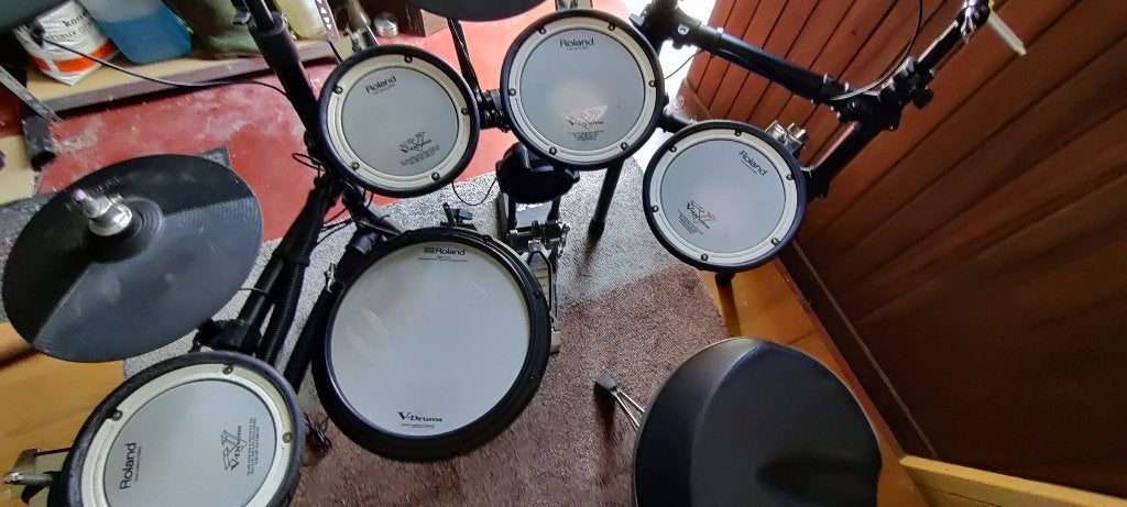 uitgebreide Roland elektronische drumstel, Ophalen, Zo goed als nieuw, Roland