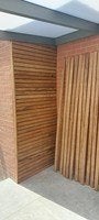 Fraké Thermo bardage jardin 215cm x 5.5cm x 2cm x 13 unite, Enlèvement, Neuf, Bois
