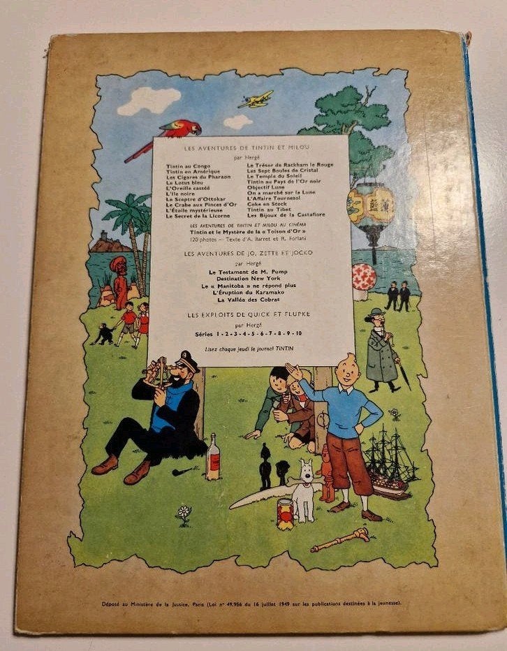 BD Tintin - Le Lotus Bleu - Casterman, Boeken, Ophalen of Verzenden, Gelezen