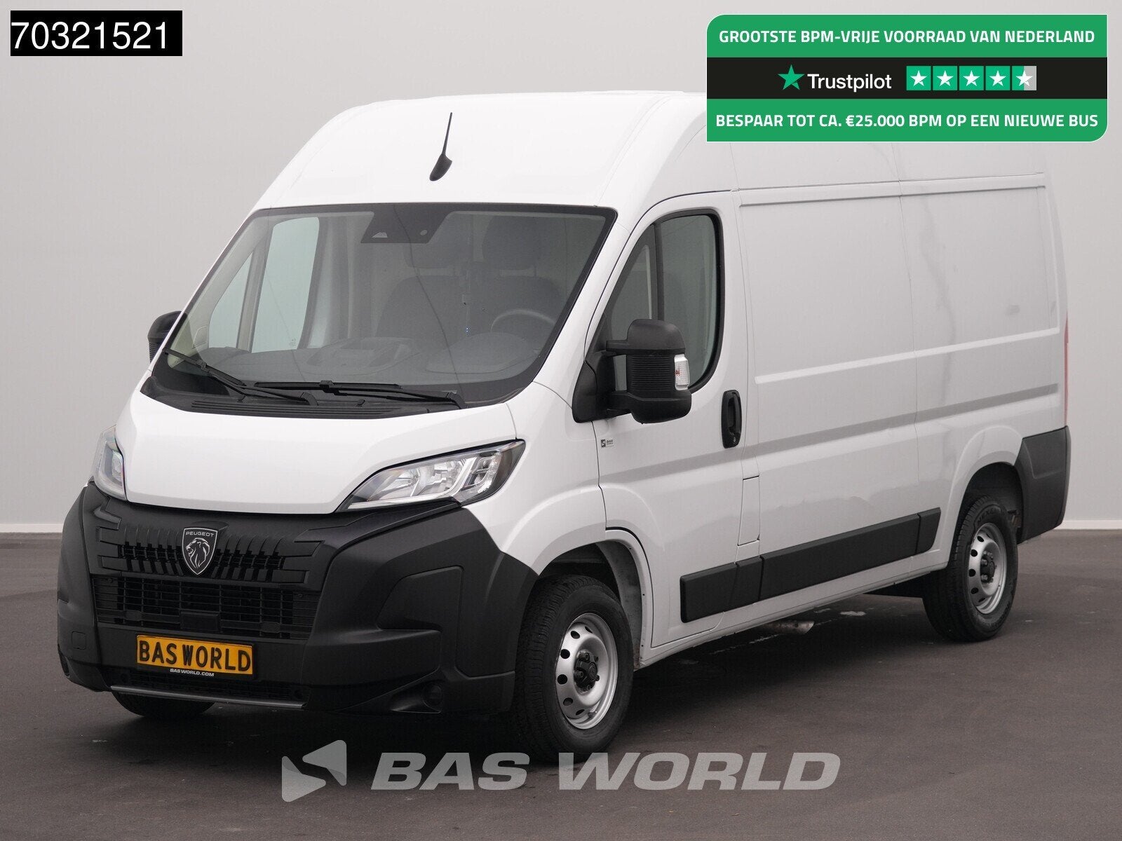 Peugeot Boxer 120pk L2H2 Nwste model! Airco Cruise Camera Pa, Auto's, Stof, Gebruikt, Euro 6, 4 cilinders