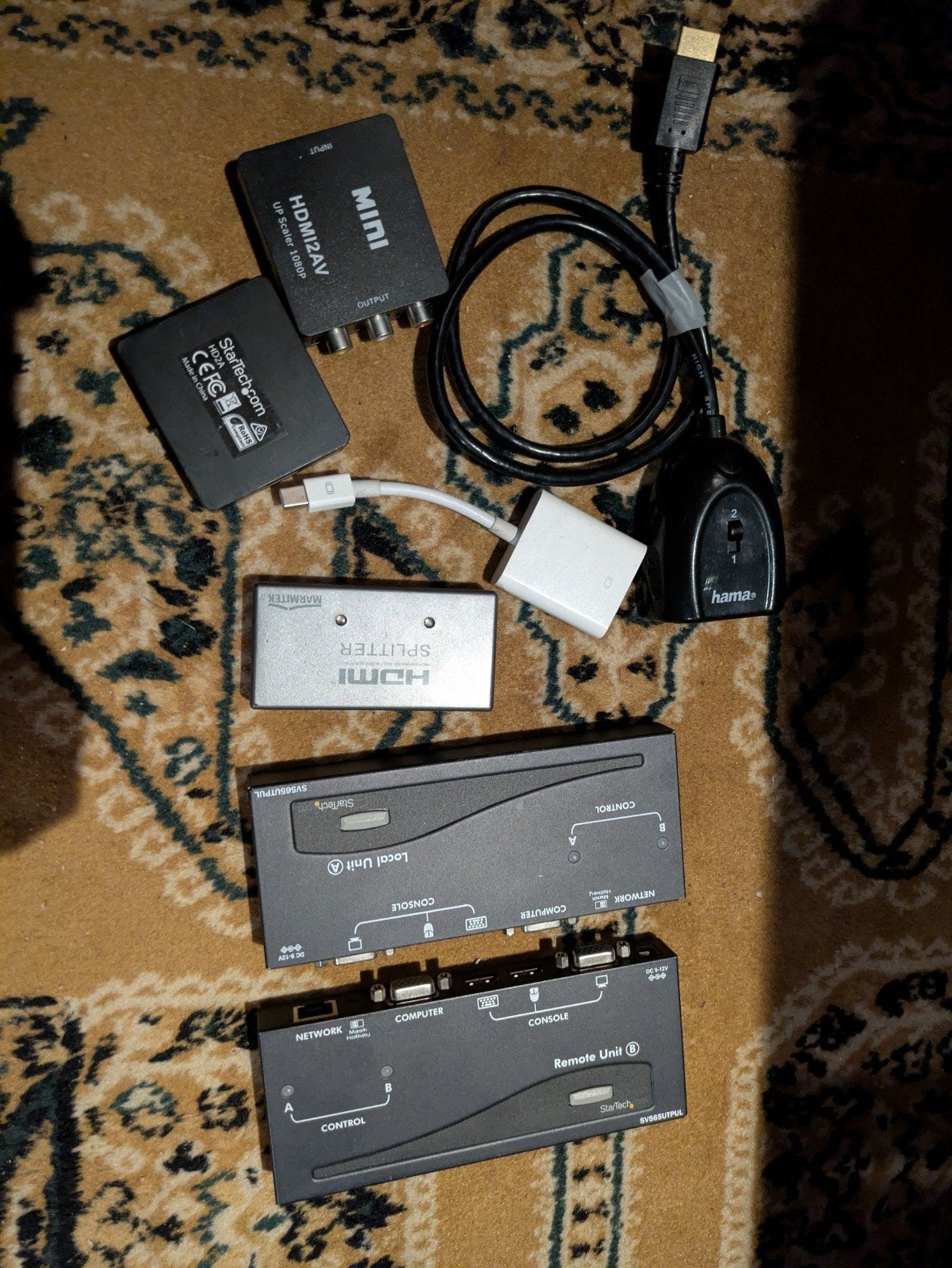 lot video splitters, adapters, extenders, Computers en Software, Ophalen of Verzenden
