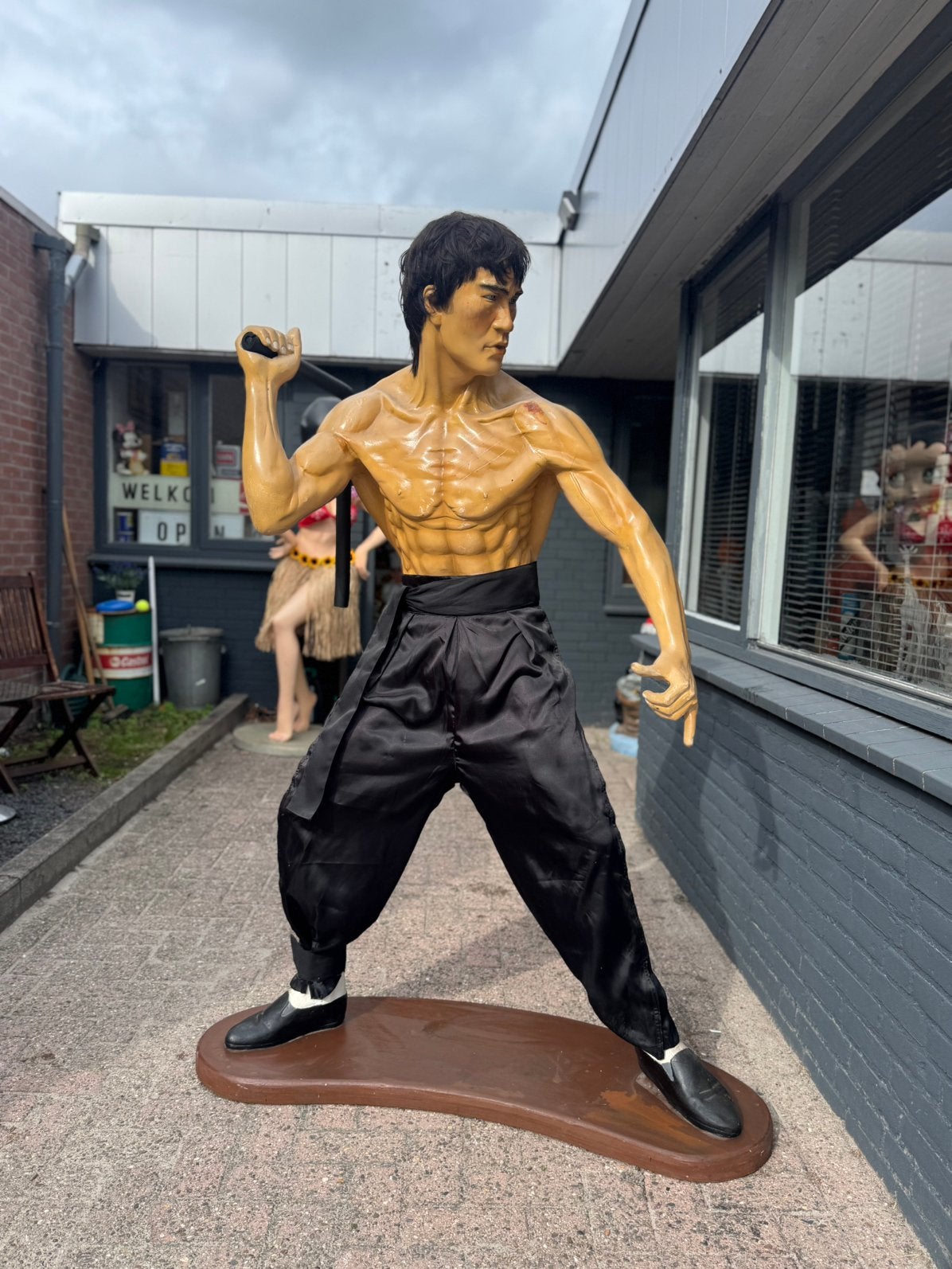 Statue taille réelle de Bruce Lee XXL, Enlèvement, Utilisé, Humain