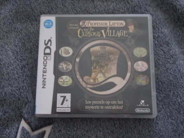 Nintendo DS Spel : professor Layton and the curious village, Games en Spelcomputers, Ophalen of Verzenden, Zo goed als nieuw, Puzzel en Educatief