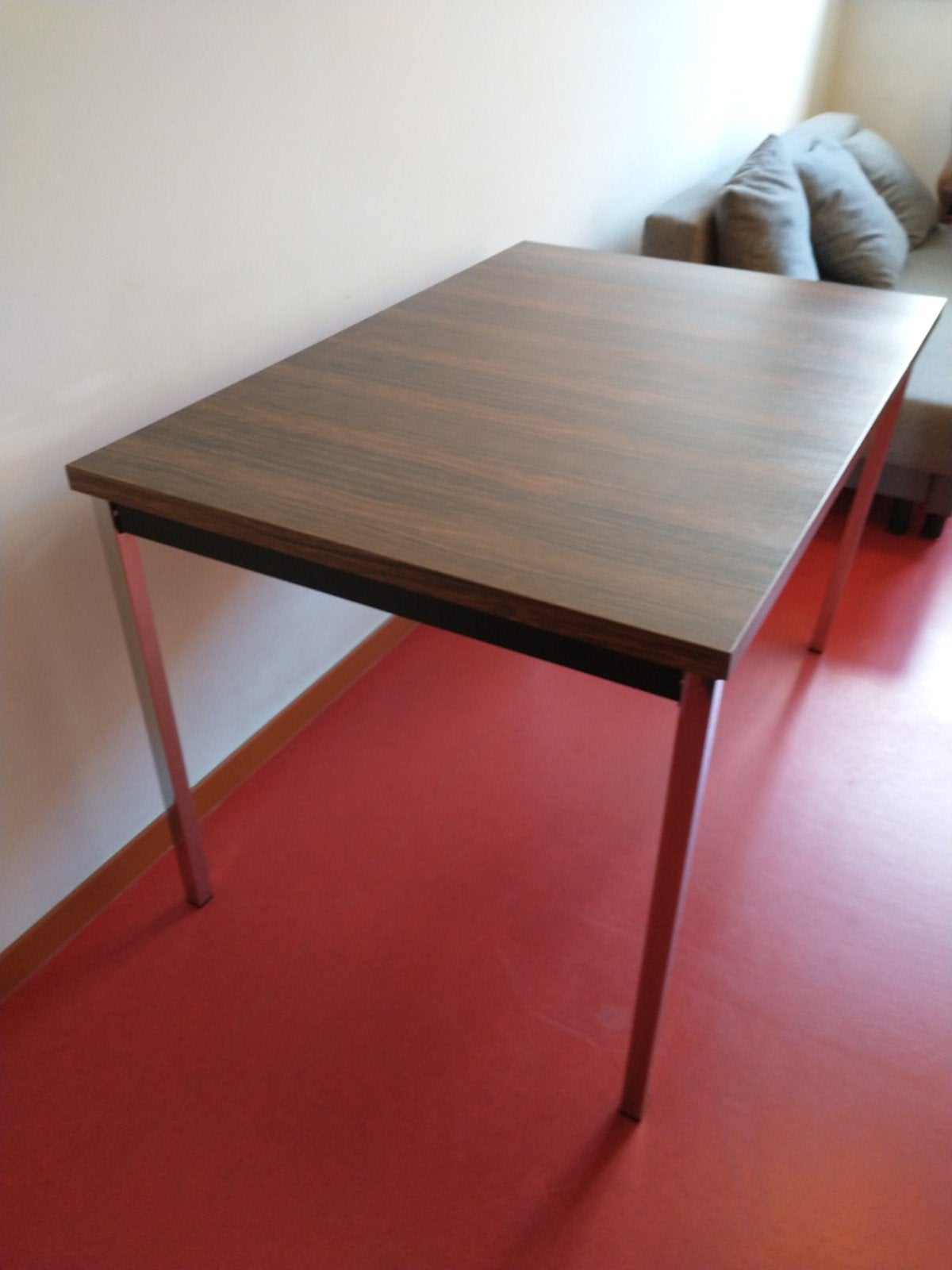 vintage tafel met chrome poten 119/81 cm, Ophalen