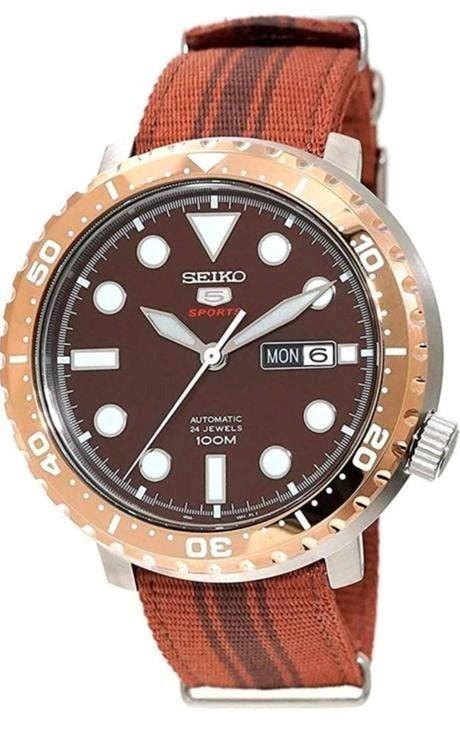 Seiko 5 Sports model,

AUTOMATIC 24 JEWELS" een automatic

W, Enlèvement ou Envoi, Seiko