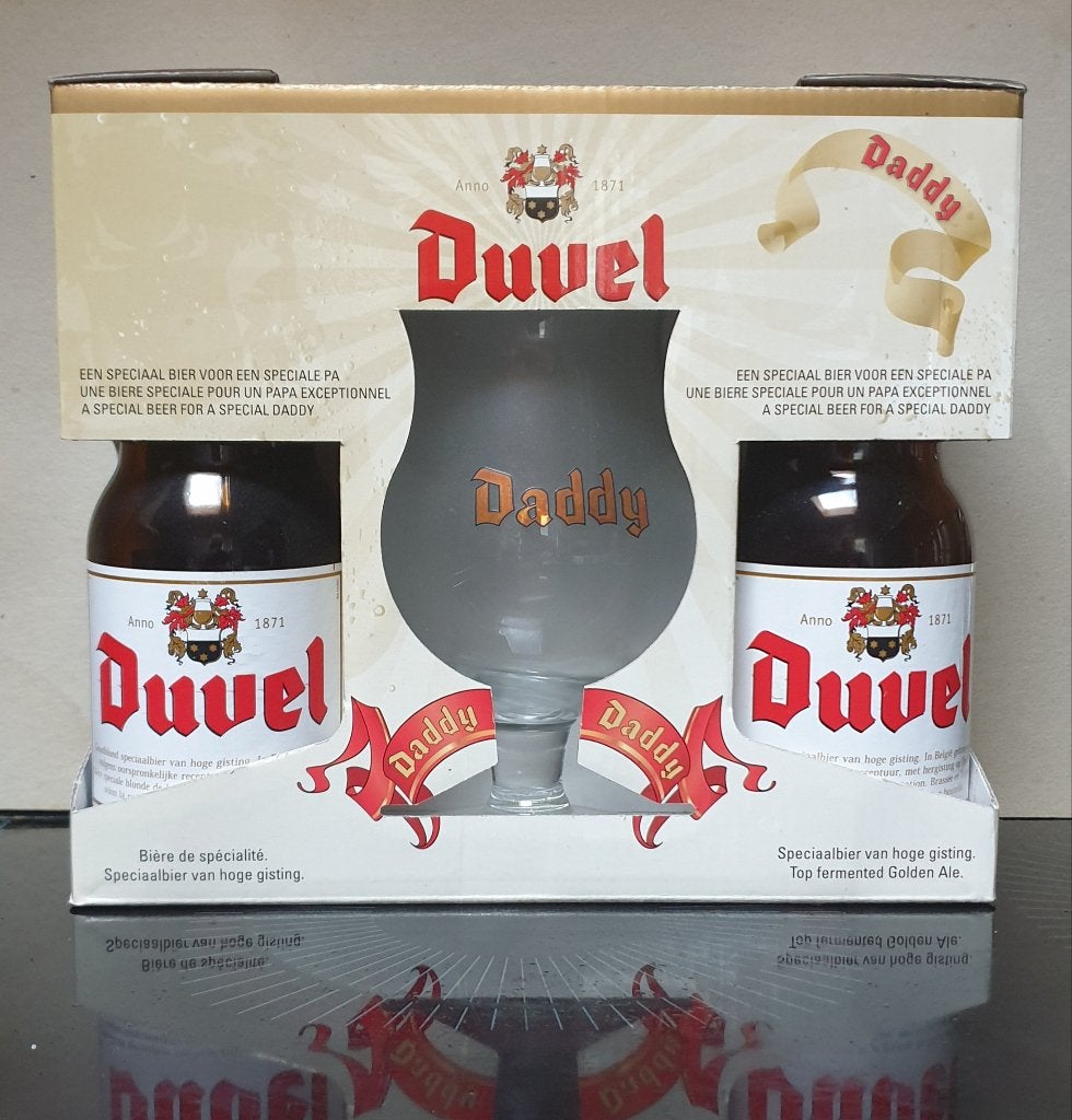 Duvel  Daddy  box, Ophalen, Zo goed als nieuw, Glas of Glazen, Duvel