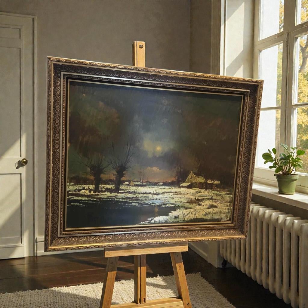 Peinture unique de Piet Mees — expressionniste belge, Enlèvement