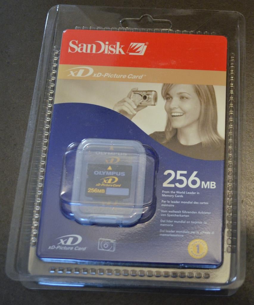 XD picture card Sandisk 256 Mb, XD, Nieuw, Fotocamera, SanDisk