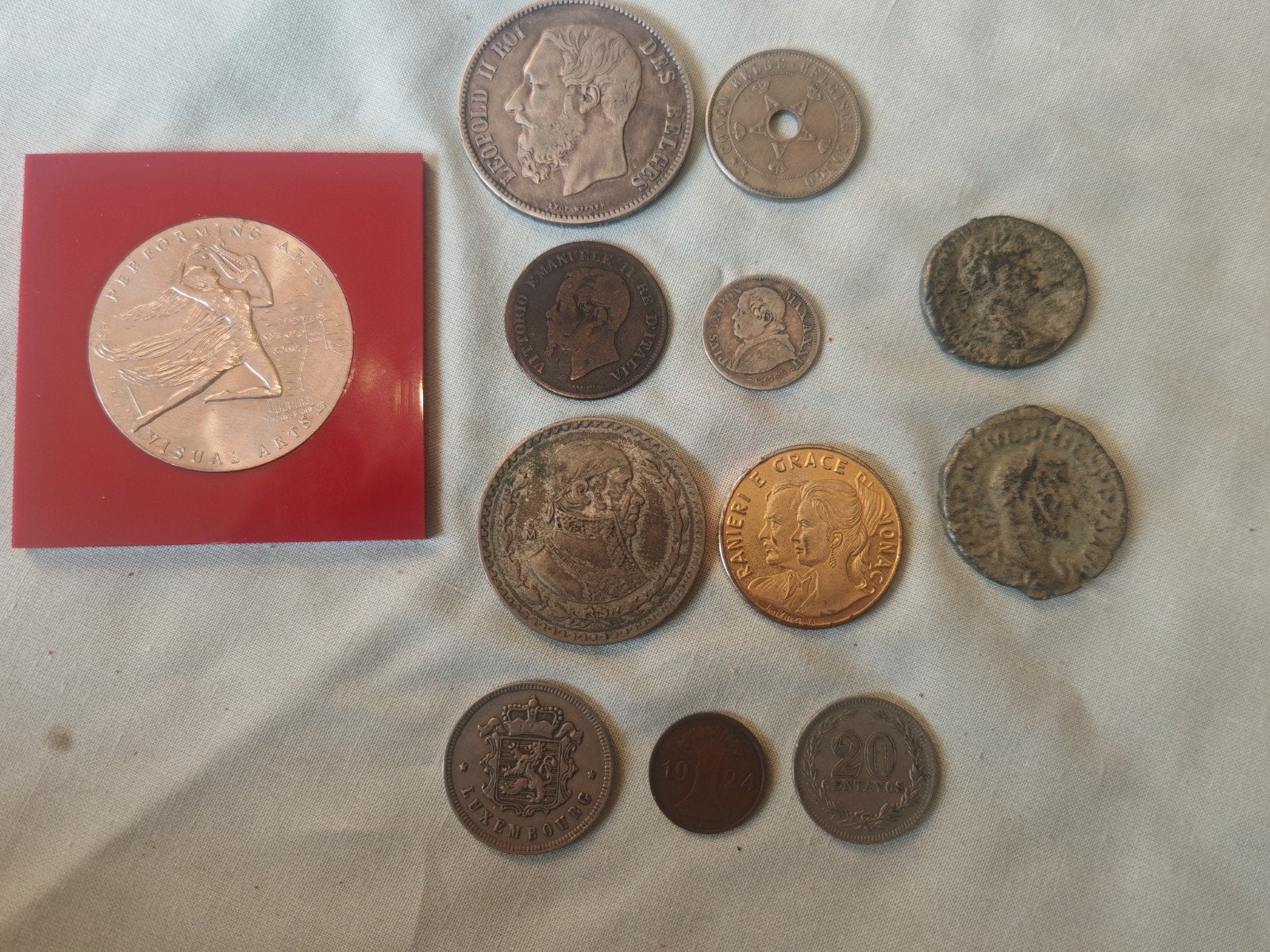 2,45 kg Pièces de monnaie du monde - 38 pays - Argent et.., Enlèvement, Belgique, Monnaie en vrac, Argent