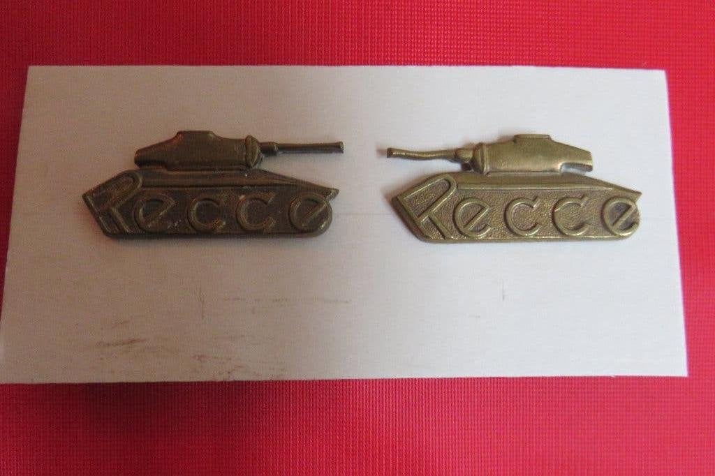 Schouderstukkenbadge: RECCE brons, Verzamelen, Ophalen of Verzenden, Landmacht, Embleem of Badge