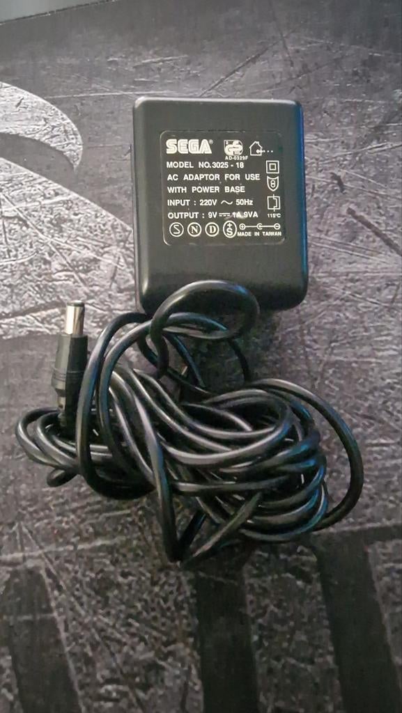 Alimentation transformateur Sega Master System 1 (3025-18), Consoles de jeu & Jeux vidéo, Consoles de jeu | Sega, Enlèvement ou Envoi