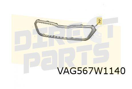 Skoda Kamiq (9/19-1/24) Voorbumpergrille Sierlijst (chrome), Neuf, -, Skoda, -