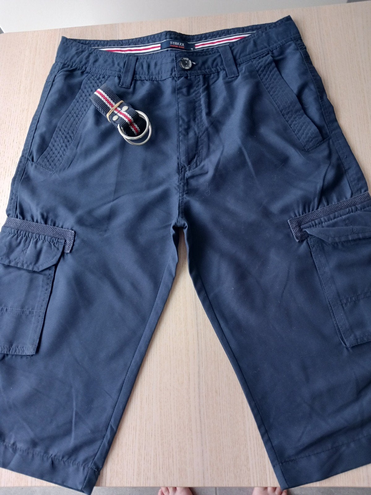 Blauwe short net als nieuw te koop. Maat S, Vêtements | Hommes, Pantalons, Enlèvement, Comme neuf, Taille 46 (S) ou plus petite