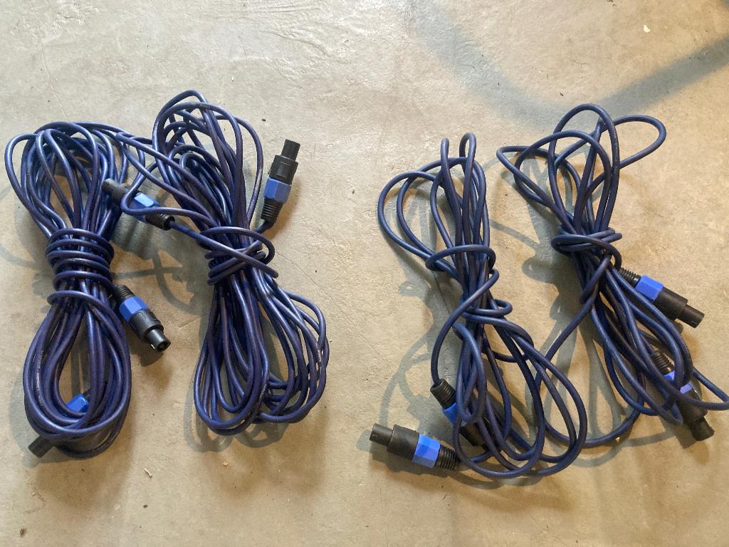 4 luidspreker kabels, Enlèvement, Utilisé