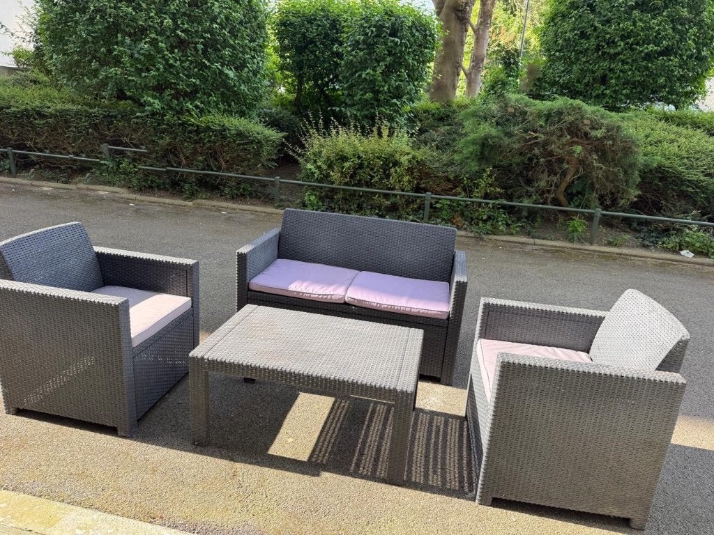 Salon de jardin anthracite, Enlèvement, Utilisé