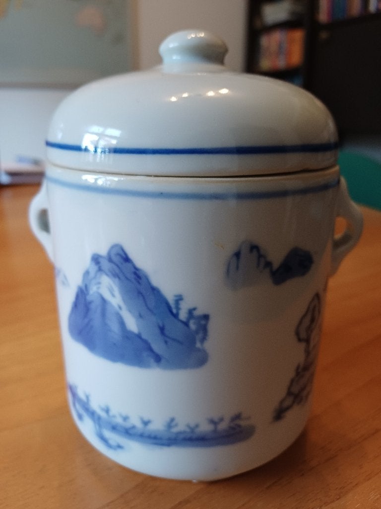 Chinese voorraadpot, Antiquités & Art, Art | Art non-occidental, Autres types, Chine, Autres matériaux, Multicolore, Enlèvement