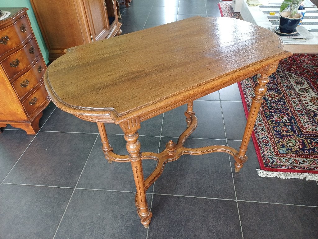 Rustie eikenhouten tafeltje, Ophalen, 50 – 75, 100 tot 150 cm, Rustiek