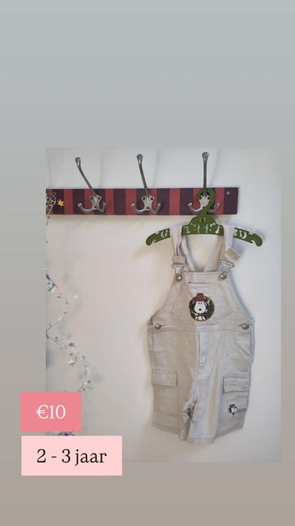 Vintage salopette / tuinbroek voor kleuter, Ophalen