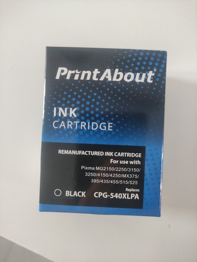 Canon PG-540XLPA replacement van PrintAbout (Zwarte inkt), Computers en Software, Printerbenodigdheden, Ophalen of Verzenden, Nieuw