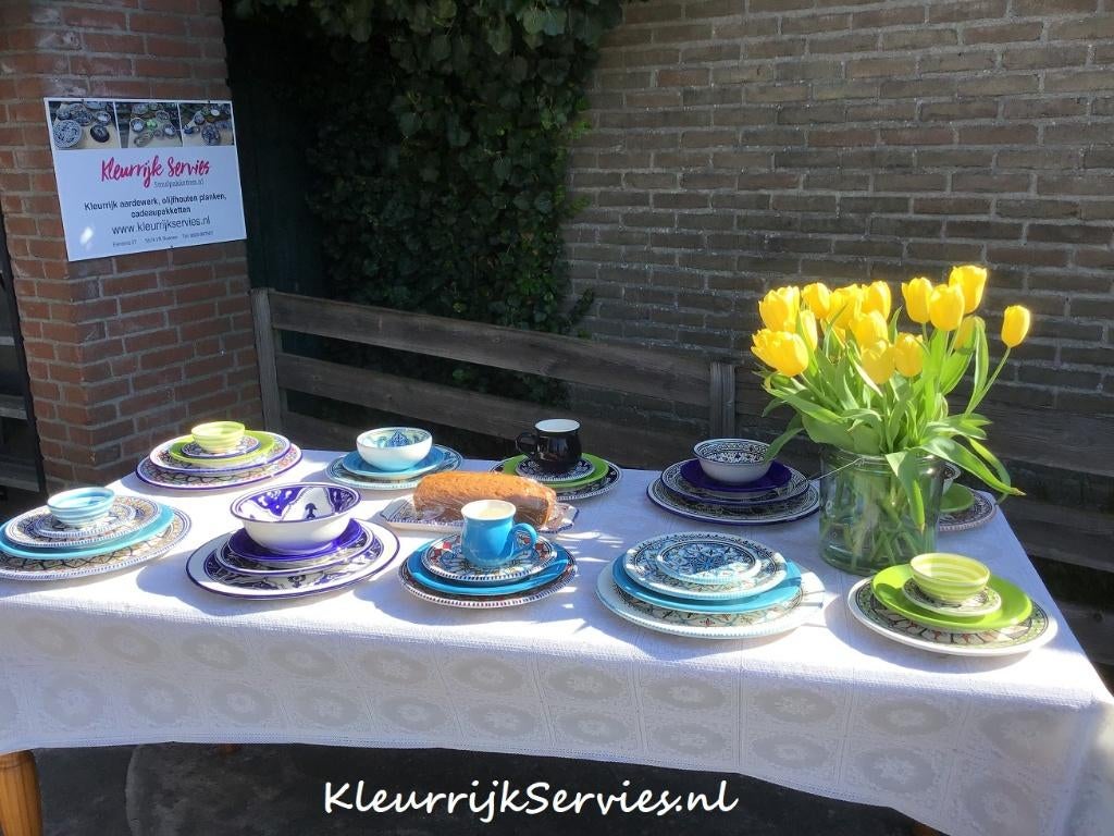 Tunesische borden en schalen, Kleurrijk Servies, Nieuw, Ophalen of Verzenden, Schaal of Schalen, Overige stijlen