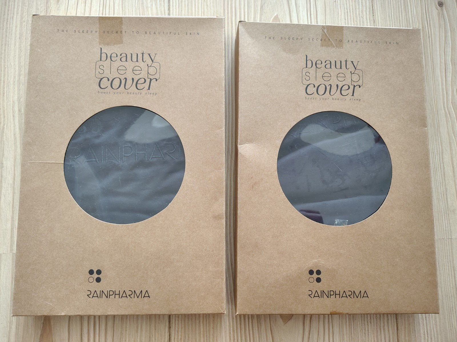 2x Rainpharma beauty sleep cover, katoensatijn, nieuw, Ophalen of Verzenden, Overige merken, Hoeslaken of Sloop, Zwart
