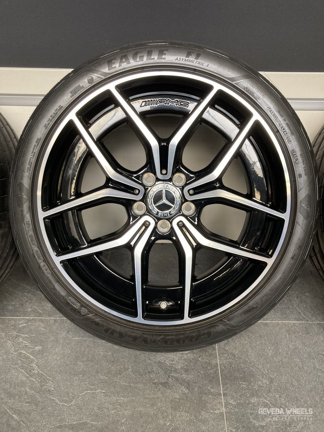 19” originele Mercedes E W213 AMG velgen + banden 5x112 A213, Auto-onderdelen, Banden en Velgen, 19 inch, Gebruikt, 255 mm, -
