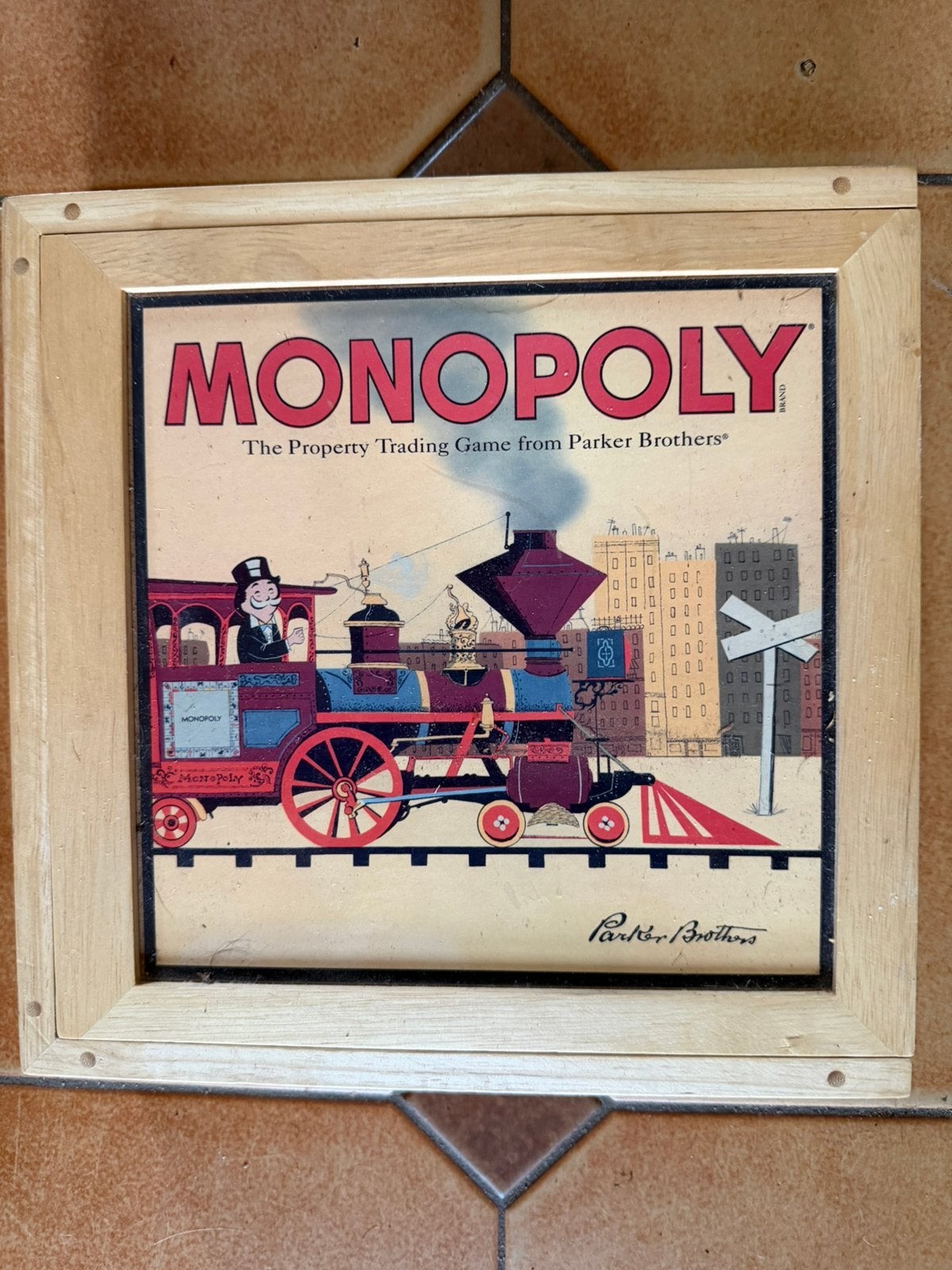 Monopoly complete houten kist, Antiek en Kunst, Ophalen