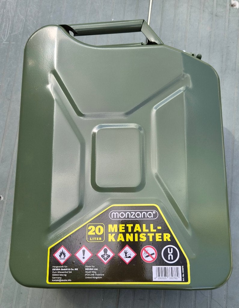 Jerry-can acier 20 Litres, Enlèvement