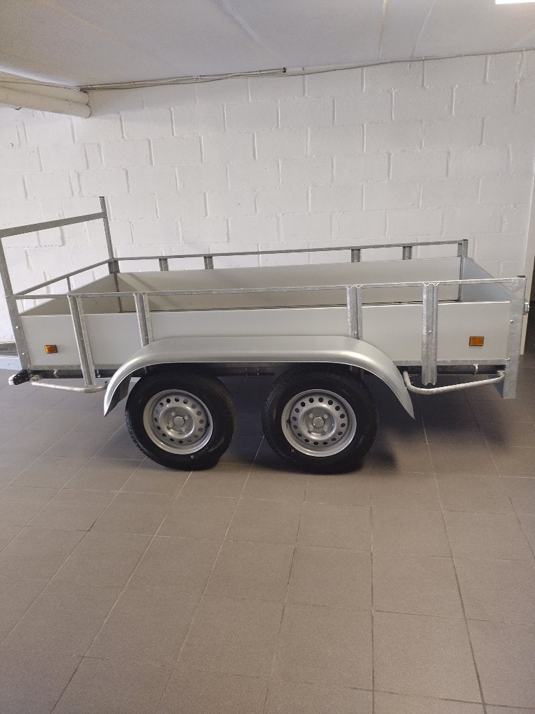Power Trailer à double essieu avec panneaux en aluminium, Enlèvement, Comme neuf