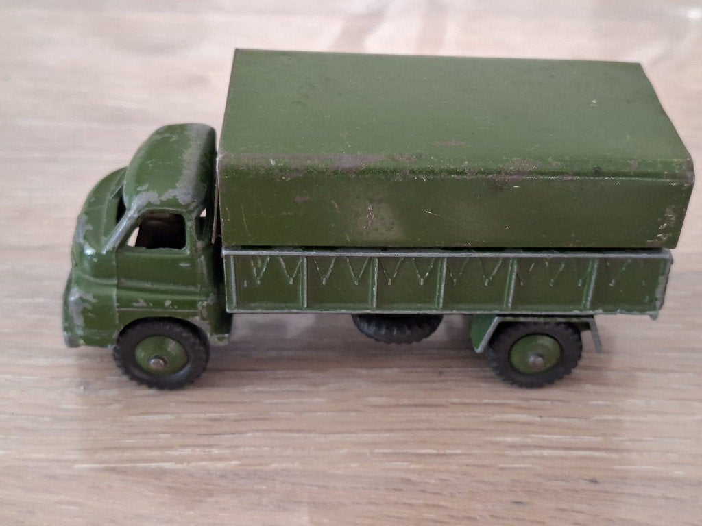 Vintage Dinky Toys 3-Ton Army Wagon, Enlèvement ou Envoi, Utilisé, Bus ou Camion, Dinky Toys