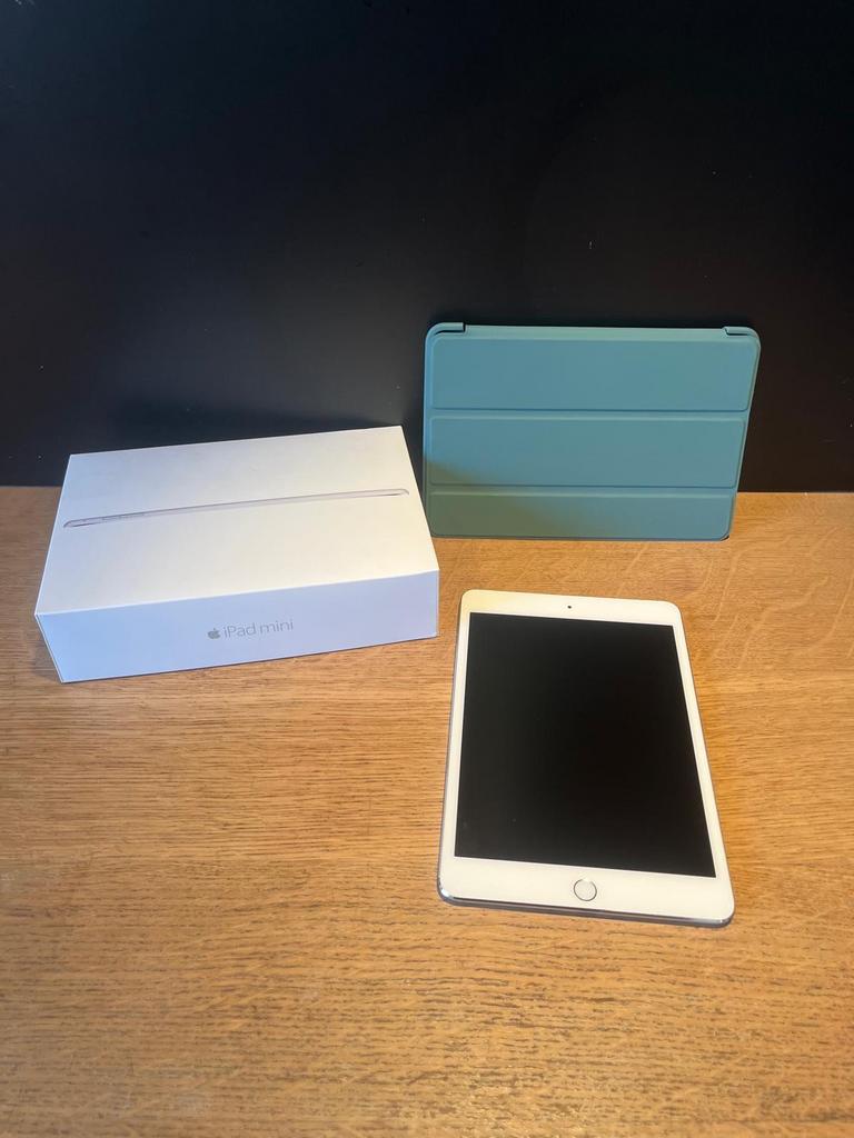 Ipad mini 4 cellular, Wit, Ophalen of Verzenden, Zo goed als nieuw, Wi-Fi en Mobiel internet