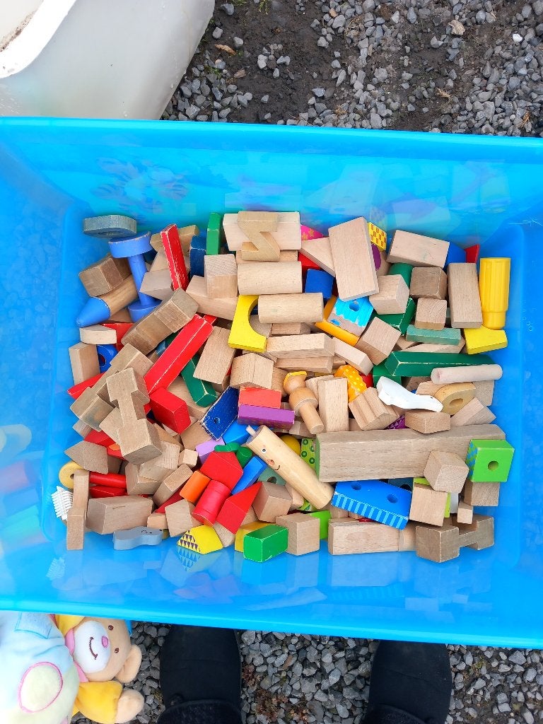 Houten stapelblokken, Ophalen, Zo goed als nieuw