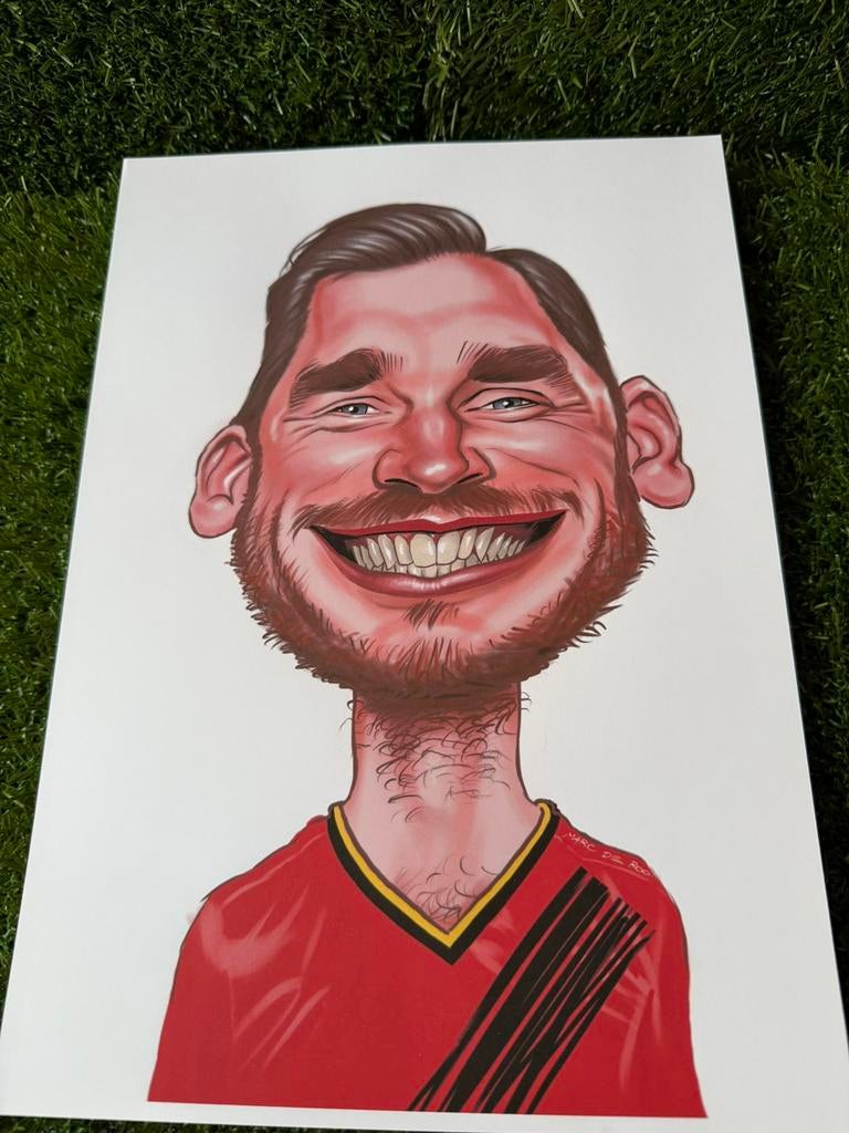 Karikatuur jan vertoghen, Verzamelen, Ophalen of Verzenden, Nieuw, Poster, Plaatje of Sticker
