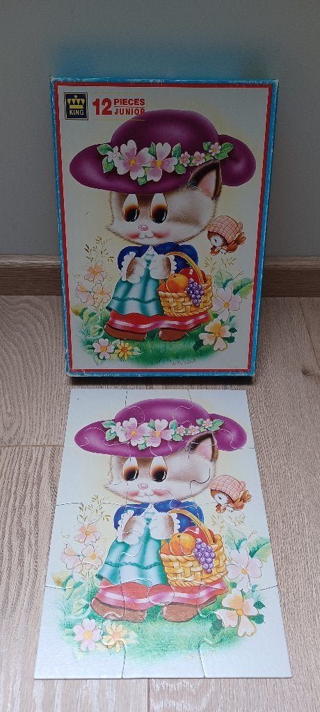 Puzzel - King - 12 puzzelstukken, Kinderen en Baby's, Ophalen of Verzenden, 10 tot 50 stukjes, Gebruikt